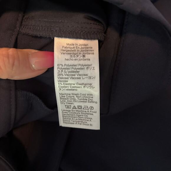 J.Crew Factory Navy Slim Trousers Size 12 | 28" Inseam Work Pants NWT - Picture 8 of 8